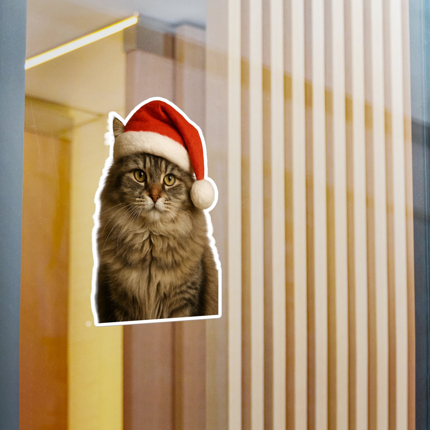 Santa Paws Cat Vinyl Decal