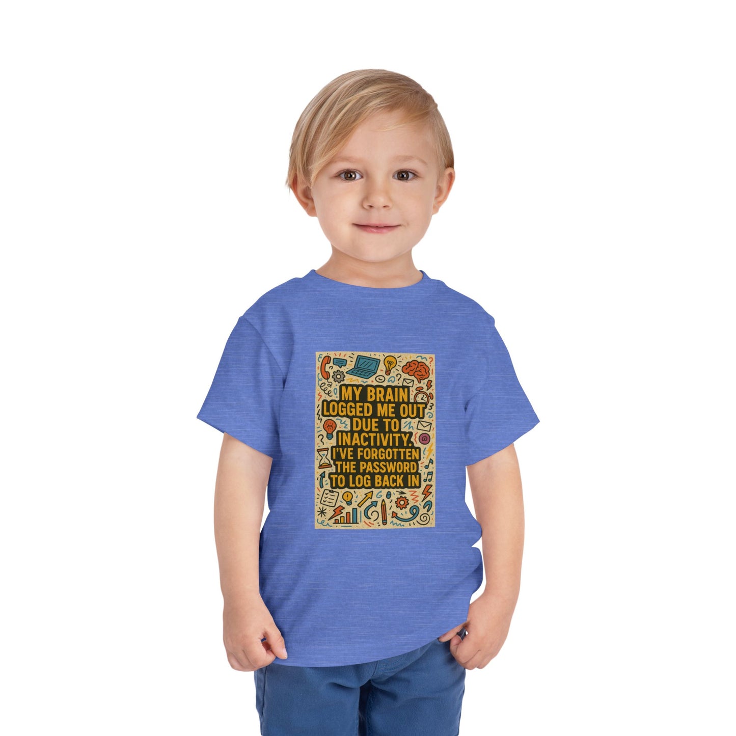 Logged Out Toddler Unisex Short Sleeve Crewneck Tee