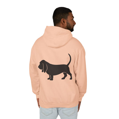 Basset Silhouette Unisex Lightweight Hoodie