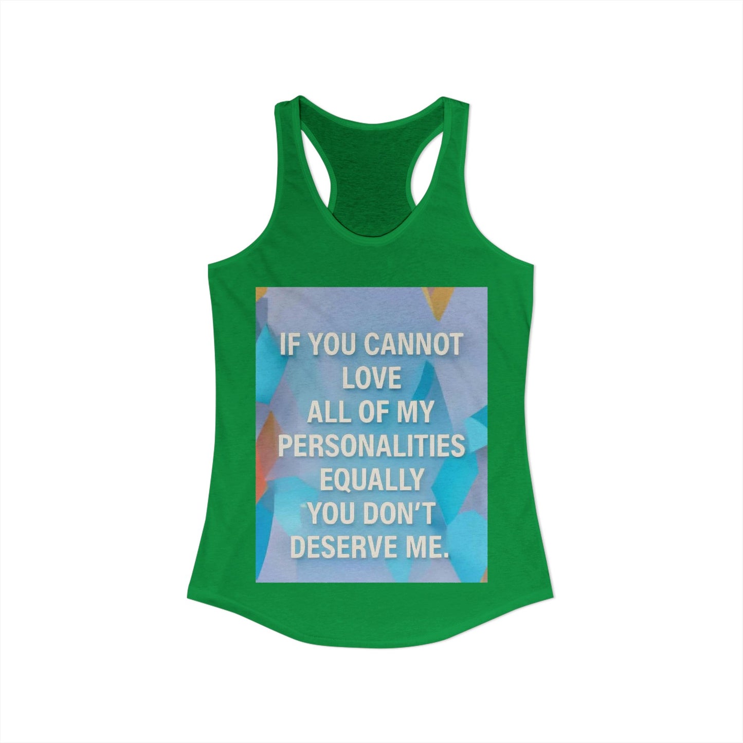 All Of My Personalities Women's Racerback Tank