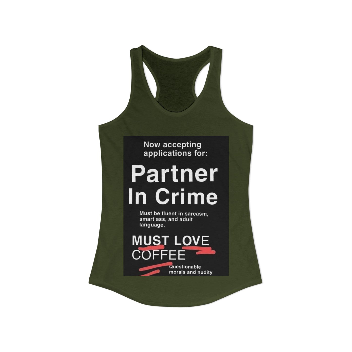 Partner In Crime Women's Racerback Tank