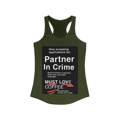 Partner In Crime Women's Racerback Tank