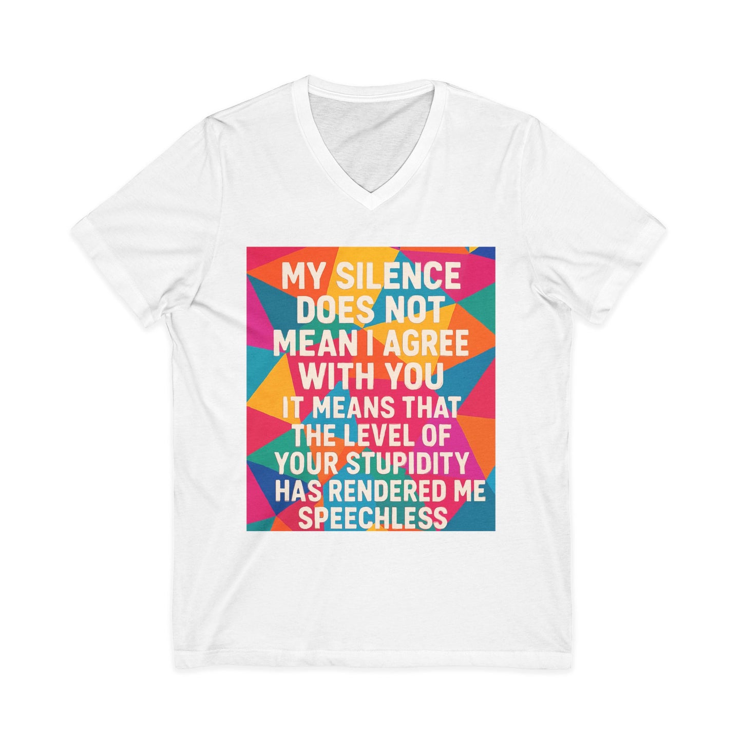 Speechless Unisex Short Sleeve V-Neck Tee
