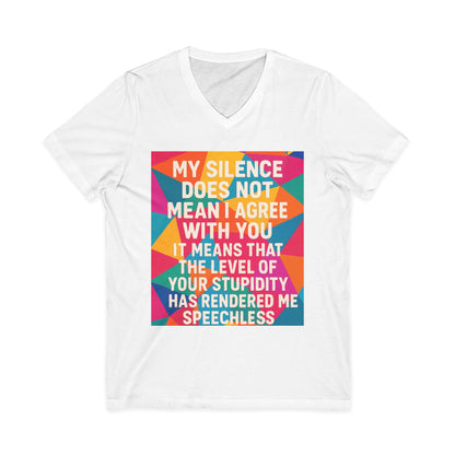 Speechless Unisex Short Sleeve V-Neck Tee