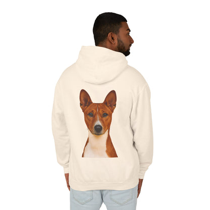 Basenji Head Unisex Lightweight Hoodie