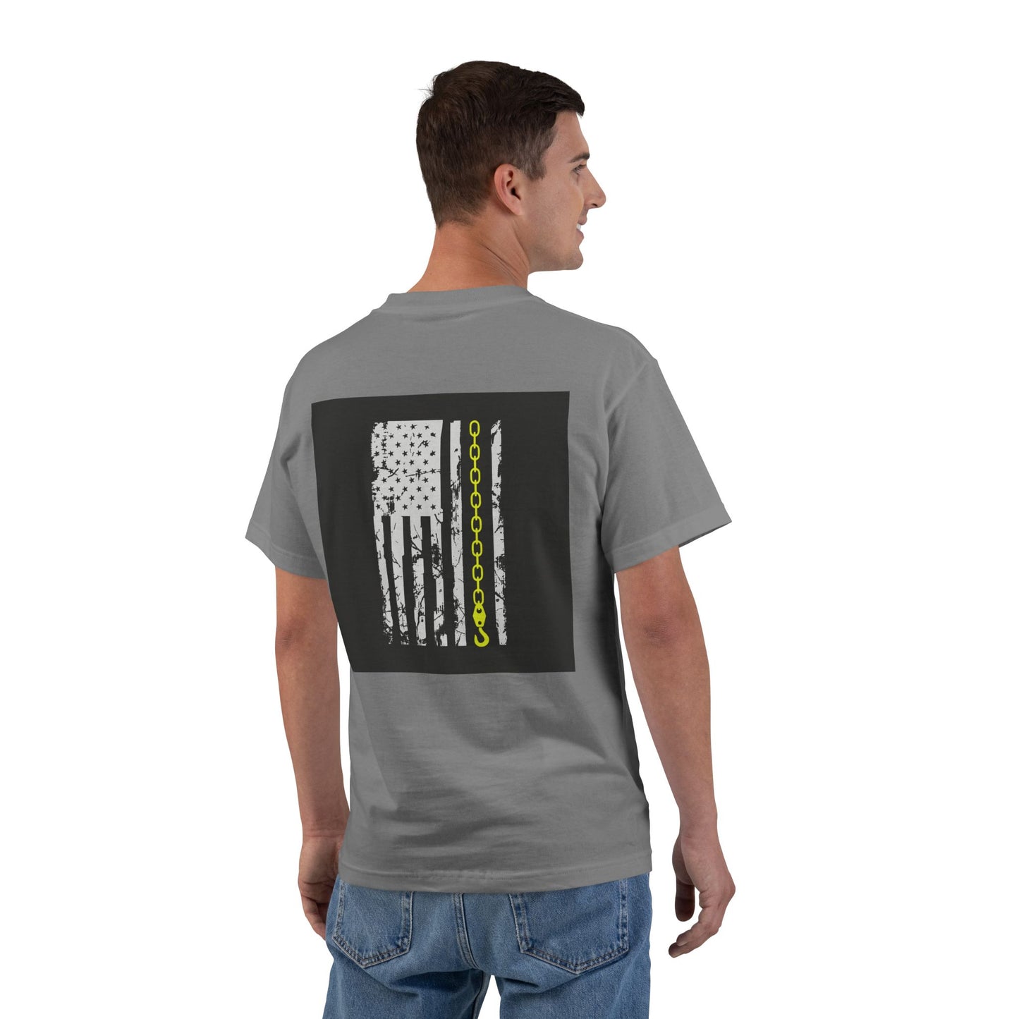 Thin Yellow Line Men's Short-Sleeve Crewneck Tee