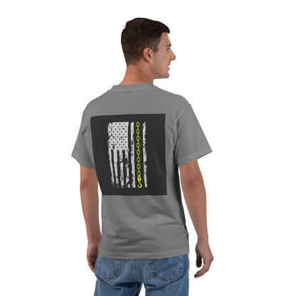 Thin Yellow Line Men's Short-Sleeve Crewneck Tee