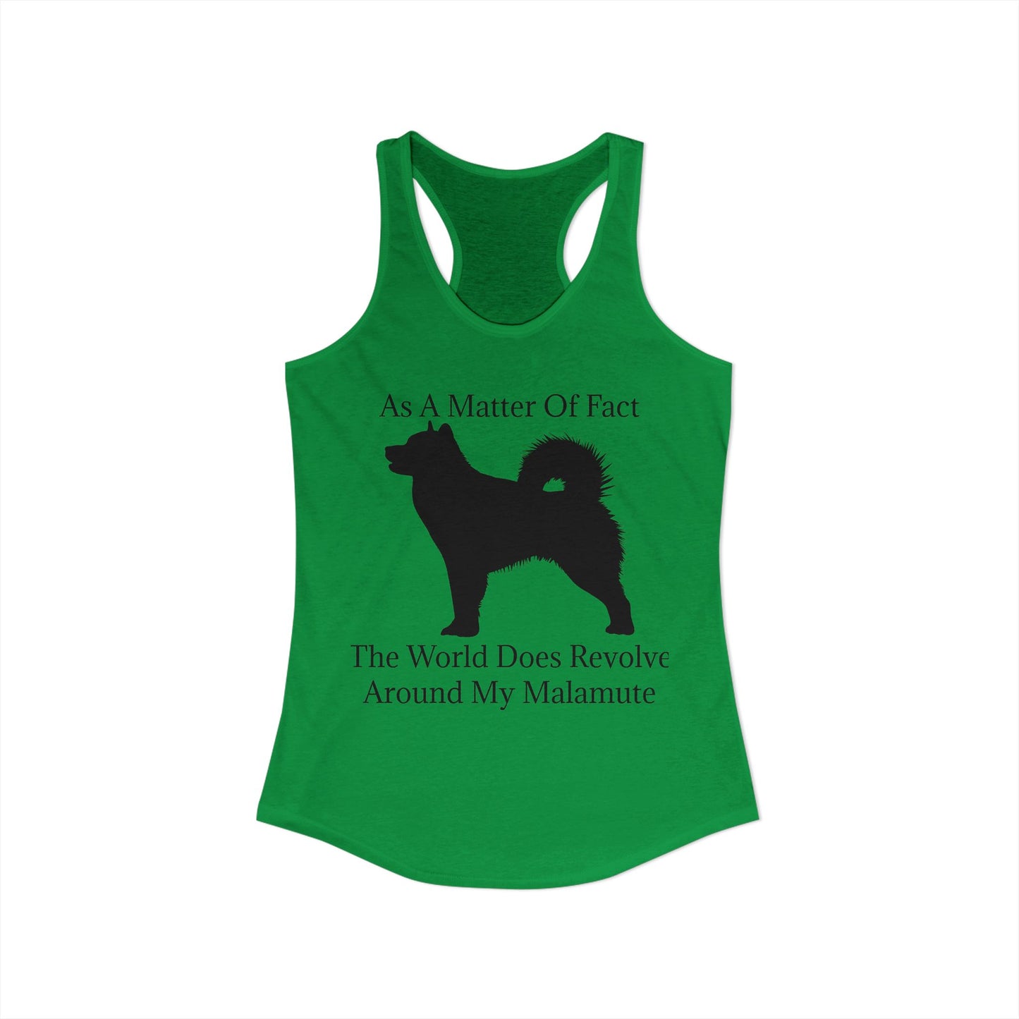 Matter Of Fact Malamute Women's Racerback Tank