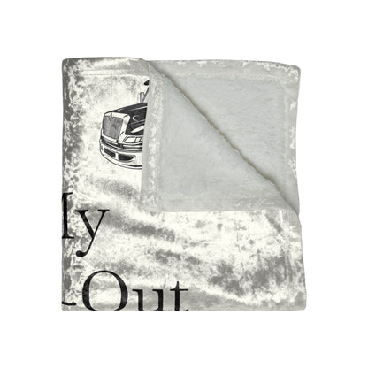 Pull Out Flatbed Tow Truck Crushed Velvet Blanket