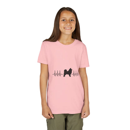 My Heart Beats For Samoyeds Youth Unisex Short Sleeve Crewneck Tee