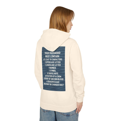 Password Unisex Lightweight Hoodie
