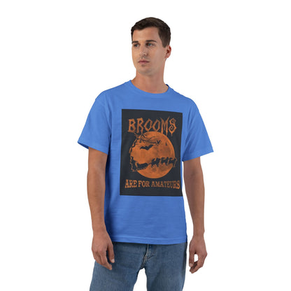 Brooms Are For Amateurs Men's Short-Sleeve Crewneck Tee