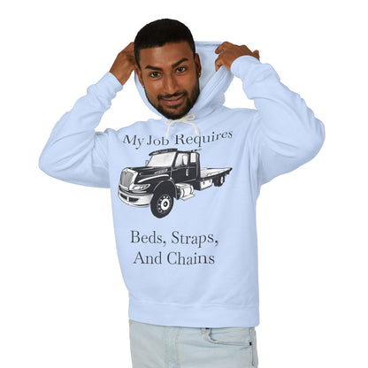 Beds, Straps, And Chains Unisex Lightweight Hoodie