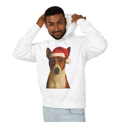 Santa Paws Basenji Unisex Lightweight Hoodie