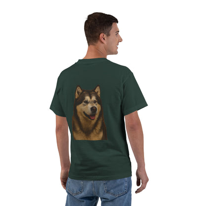Malamute Head Men's Short-Sleeve Crewneck Tee