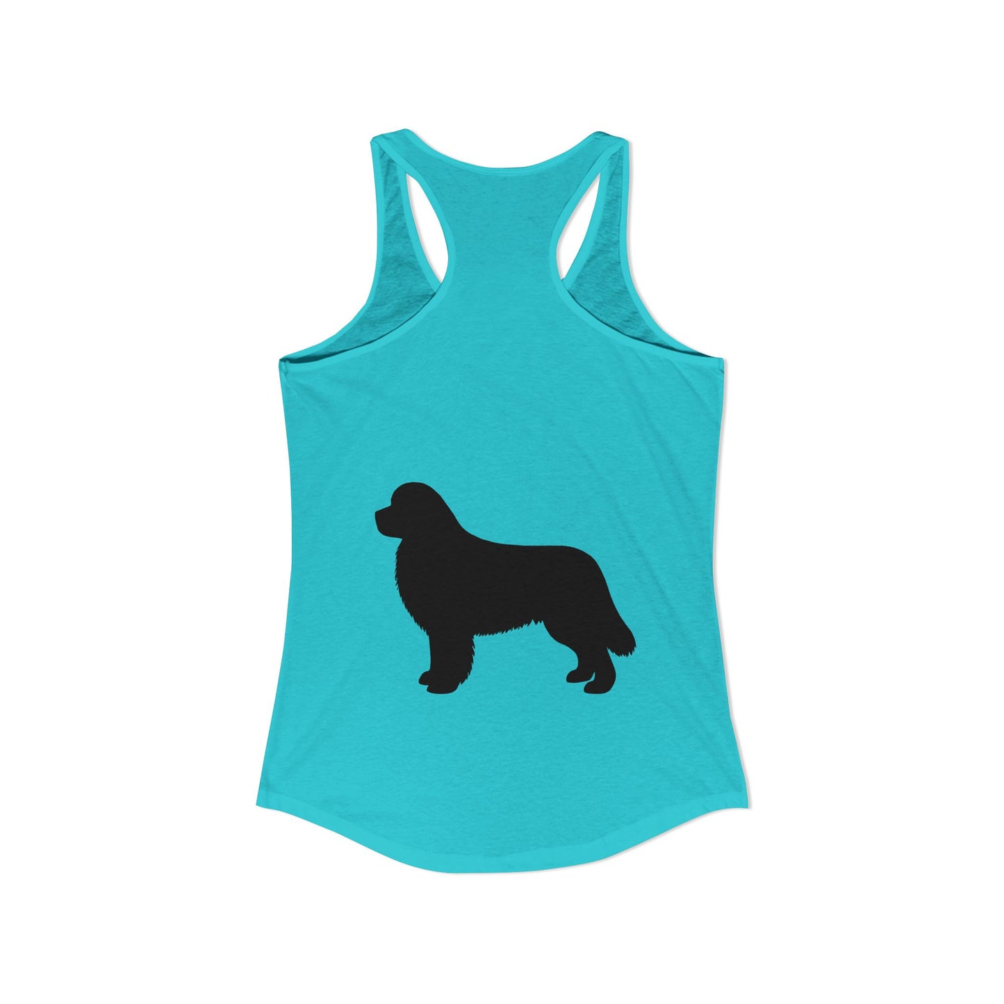 Newfie Silhouette Women's Racerback Tank