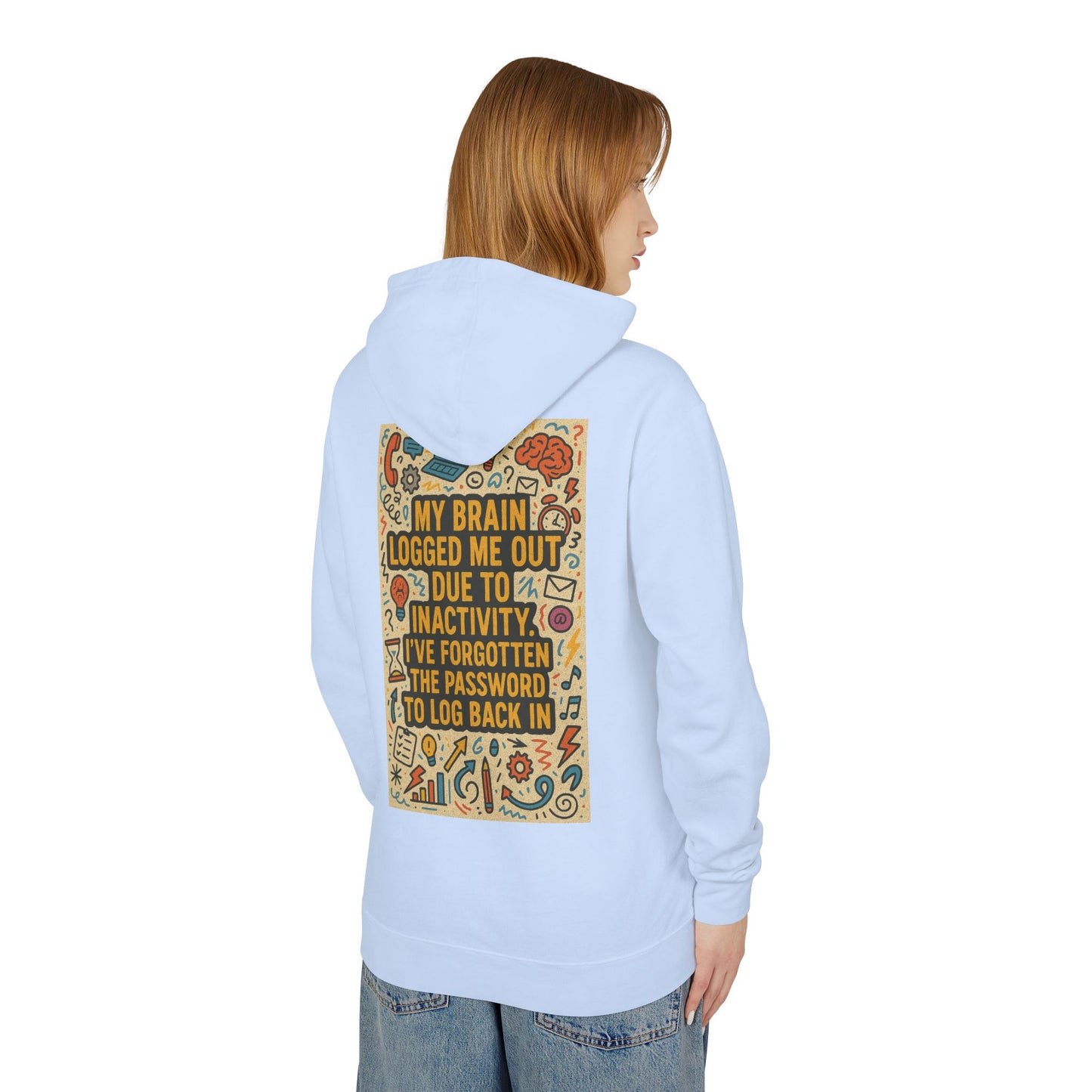 Logged Out Unisex Lightweight Hoodie