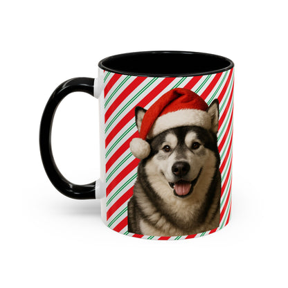 Santa Paws Malamute 2-Tone Coffee Mug
