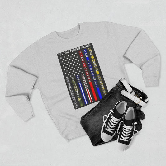 No One Fights Alone Unisex Crewneck Sweatshirt
