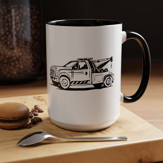 Wheel Lift Tow Truck 2-Tone Coffee Mug