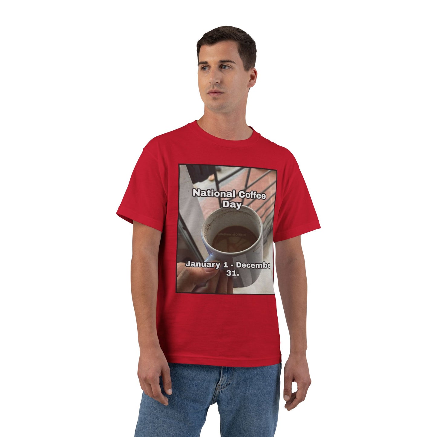 National Coffee Day Men's Short-Sleeve Crewneck Tee