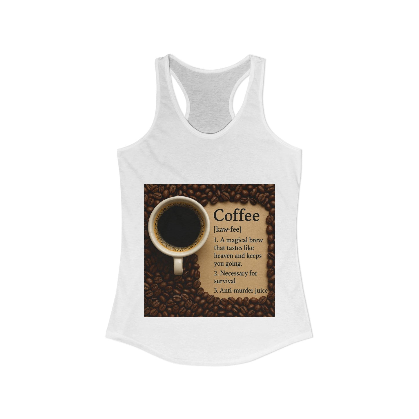 Coffee Definition Women's Racerback Tank