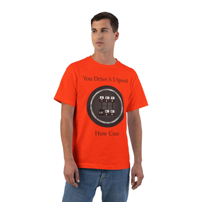 5 Speed How Cute Men's Short-Sleeve Crewneck Tee