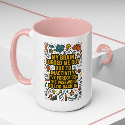 Logged Out 2-Tone Coffee Mug