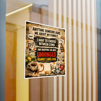 Unhinged Family Vinyl Decal