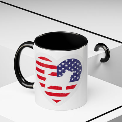 Malamute Flag 2-Tone Coffee Mug