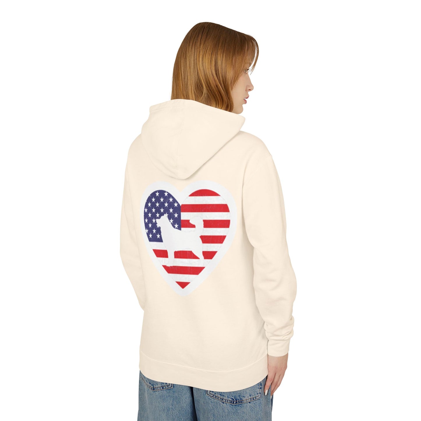 Malamute Flag Unisex Lightweight Hoodie