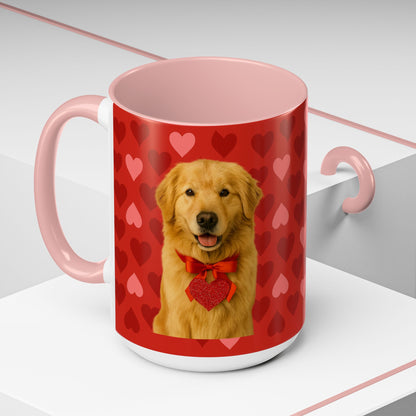 Cupid's Companion Golden 2-Tone Coffee Mug