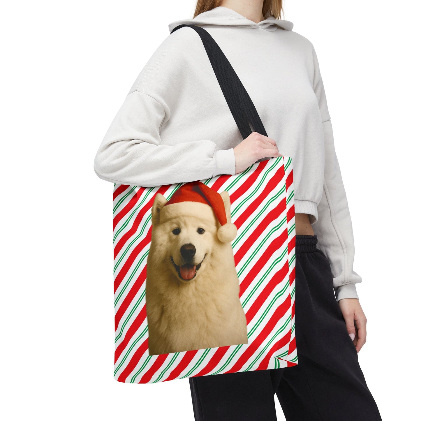 Santa Paws Samoyed Tote Bag