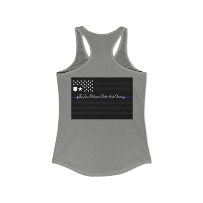 Thin Blue Line Women's Racerback Tank