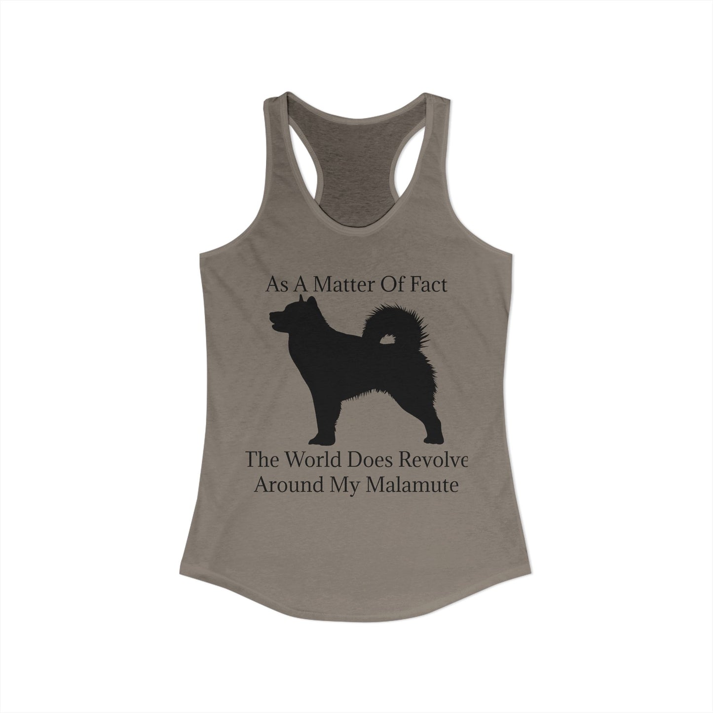 Matter Of Fact Malamute Women's Racerback Tank