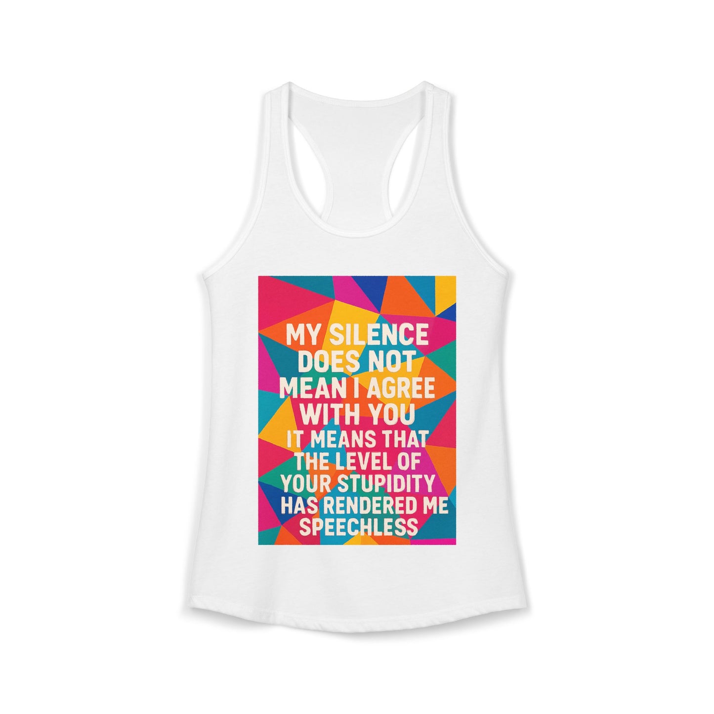Speechless Women's Racerback Tank