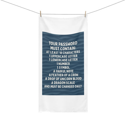 Password Mink-Cotton  Beach Towel