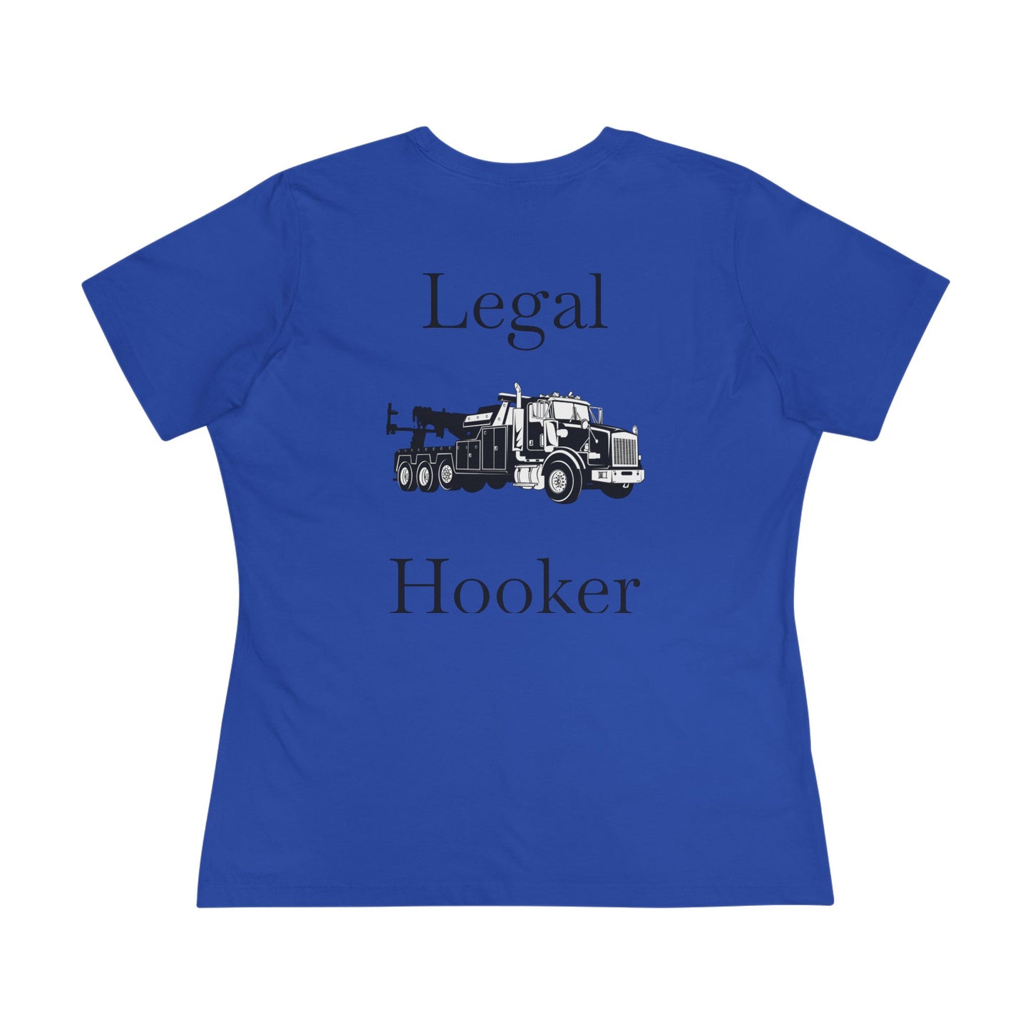 Legal H**ker Heavy Tow Truck Women's Short Sleeve Crewneck Tee