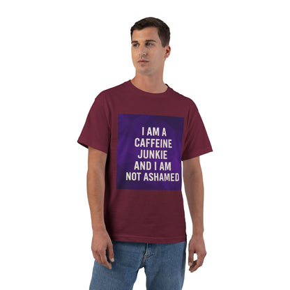 Caffeine Junkie Men's Short-Sleeve Crewneck Tee