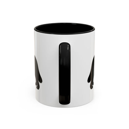 Newfie Silhouette 2-Tone Coffee Mug