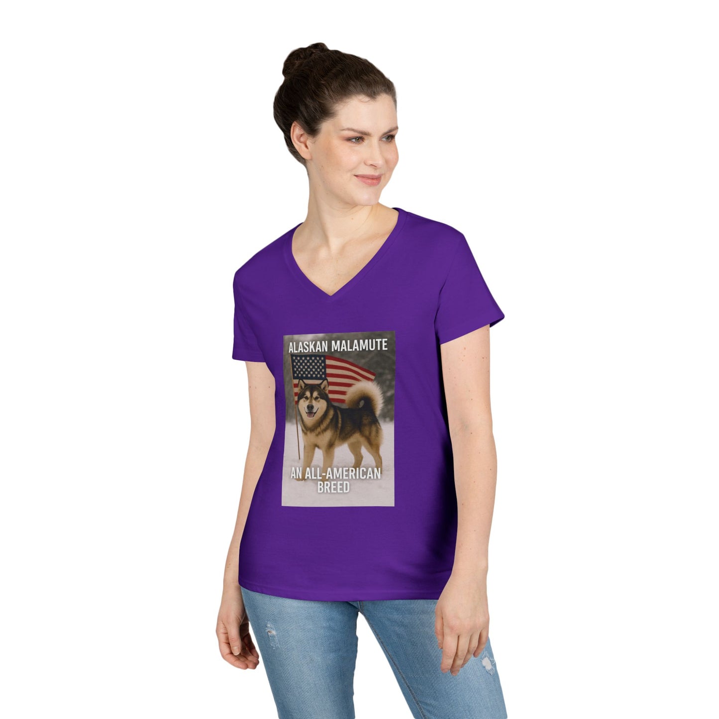 All-American Breed Women's V-Neck T-Shirt