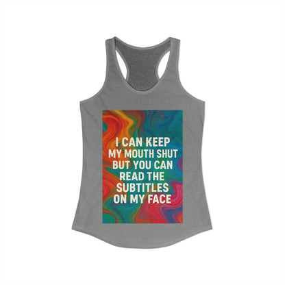 Subtitles Women's Racerback Tank