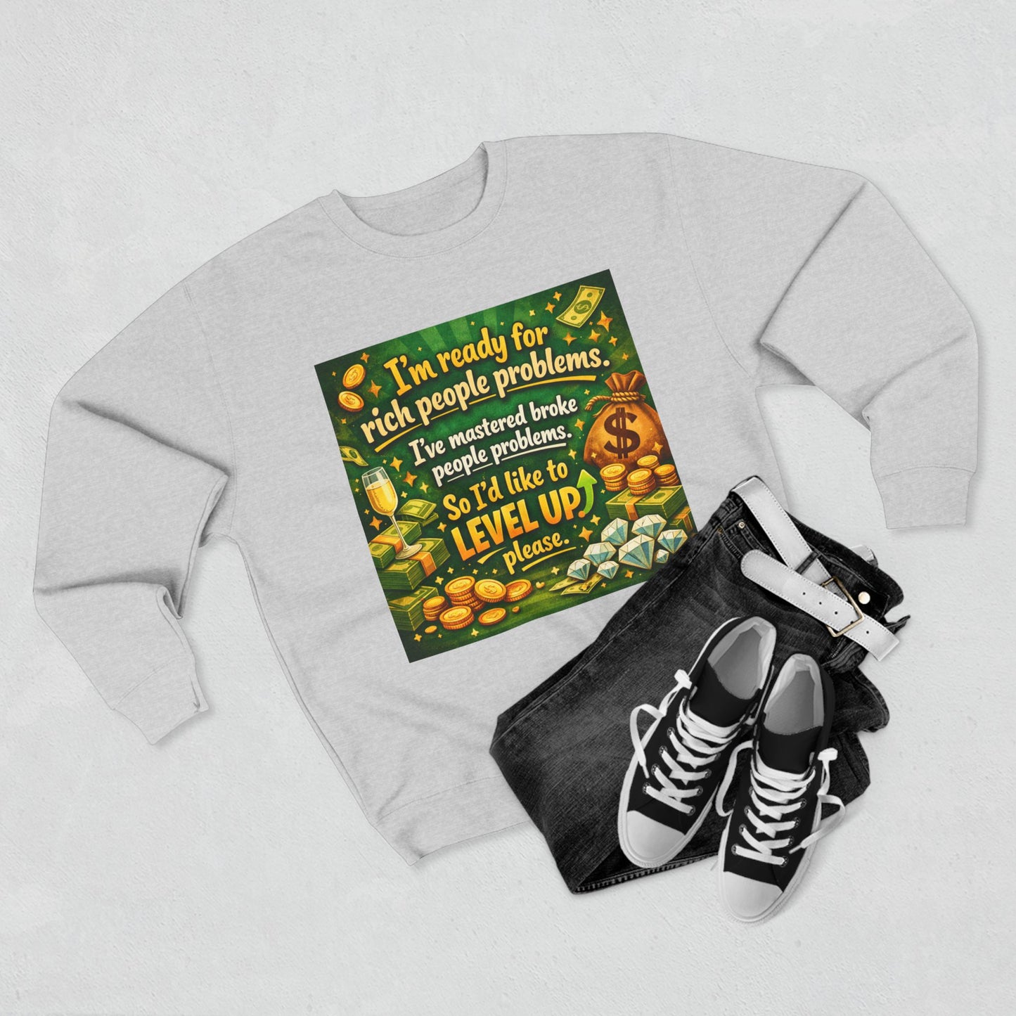 Level Up Unisex Crewneck Sweatshirt
