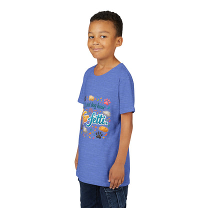 Fur-Fetti Dog Youth Unisex Short Sleeve Crewneck Tee