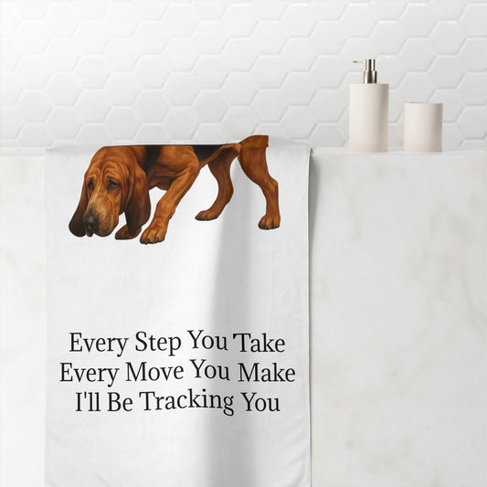 Tracking You Mink-Cotton  Beach Towel