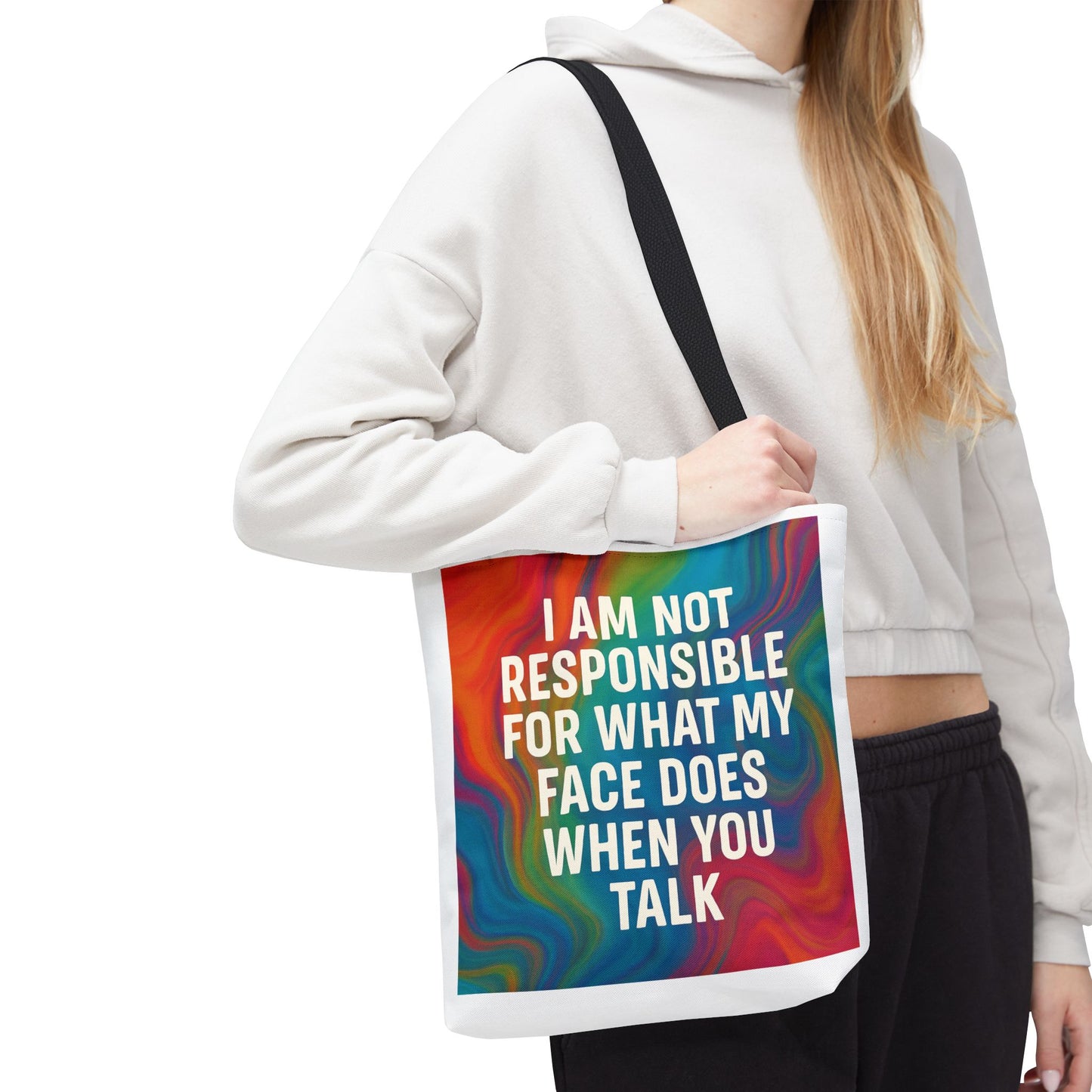 When You Talk Tote Bag
