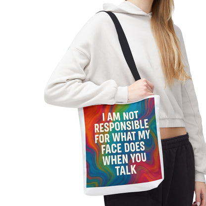 When You Talk Tote Bag