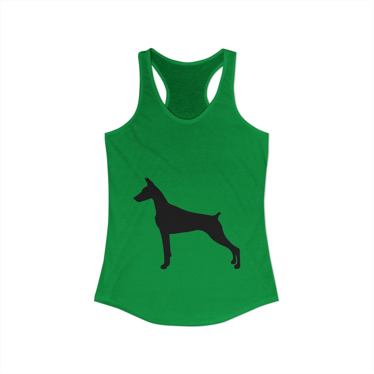 Doberman Silhouette Women's Racerback Tank