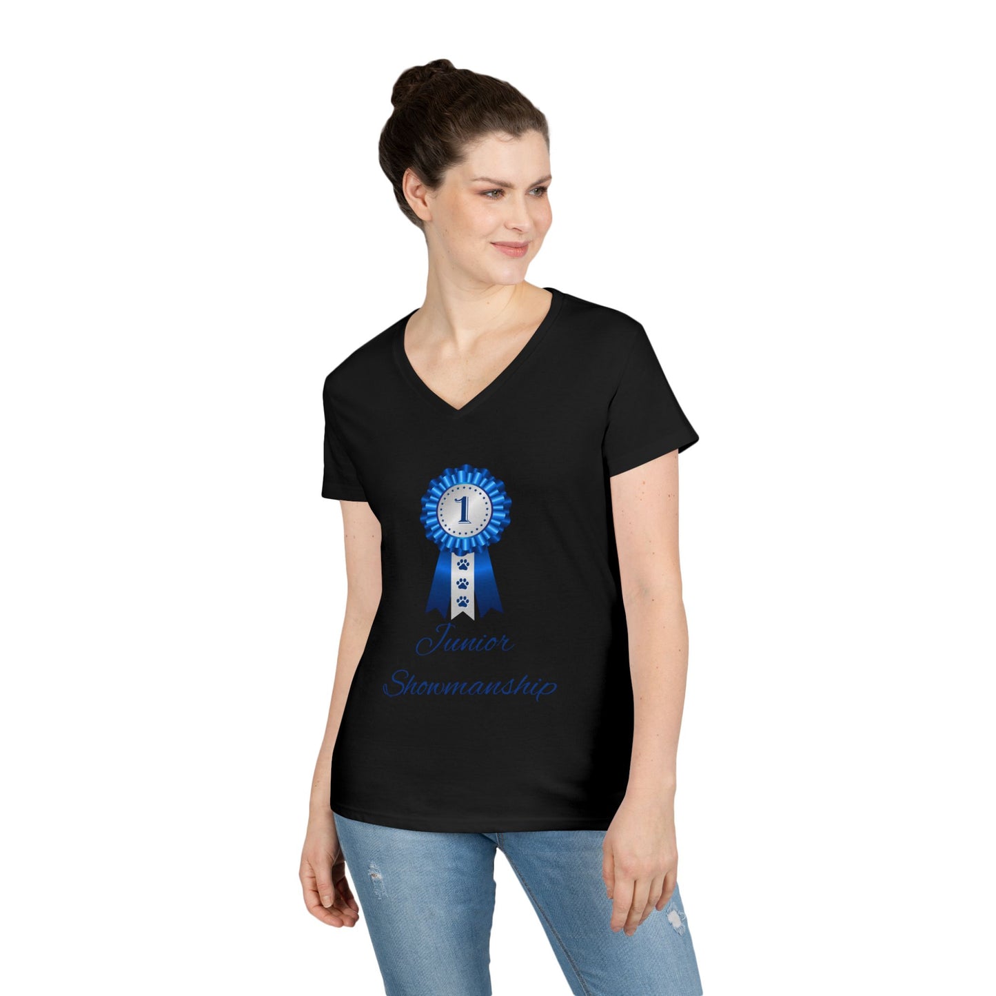 Junior Showmanship Women's V-Neck T-Shirt