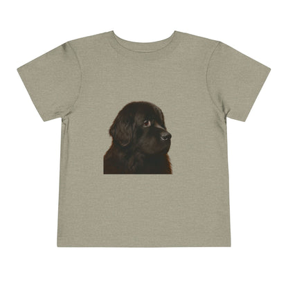 Newfie Head Toddler Unisex Short Sleeve Crewneck Tee